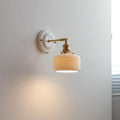 Ceramic and Brass Wall Lamp with Minimalist Design-Lighting > Wall Lights-casanuva-J-110V-120V-casanuva