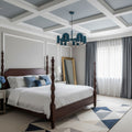 Chandelier with Colorful Glass Accents-Lighting > Chandeliers & Pendant Lights-casanuva-casanuva