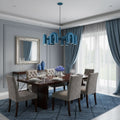 Chandelier with Colorful Glass Accents-Lighting > Chandeliers & Pendant Lights-casanuva-casanuva