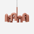 Chandelier with Colorful Glass Accents-Lighting > Chandeliers & Pendant Lights-casanuva-casanuva