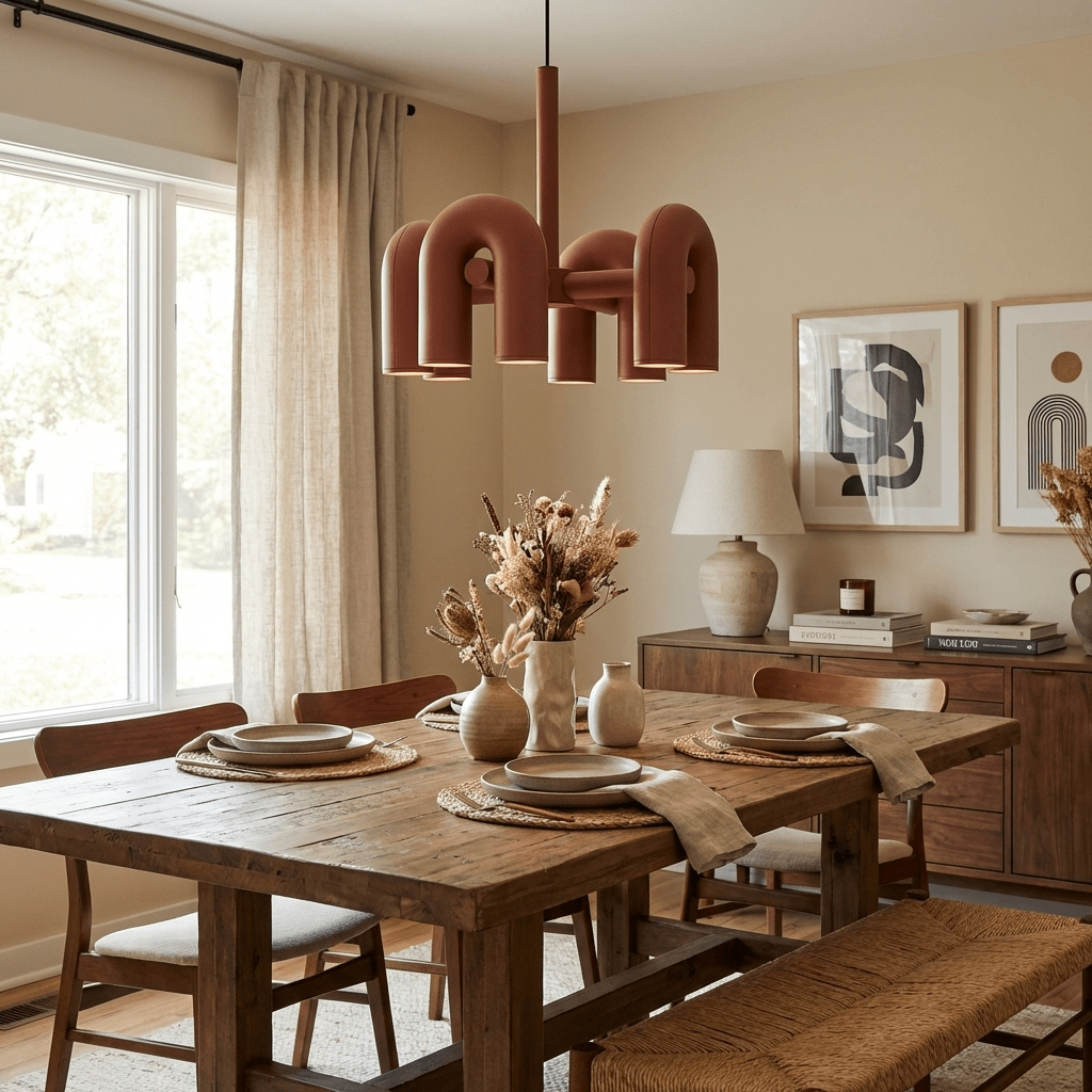 Chandelier with Colorful Glass Accents-Lighting > Chandeliers & Pendant Lights-casanuva-casanuva