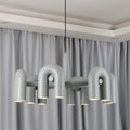 Chandelier with Colorful Glass Accents-Lighting > Chandeliers & Pendant Lights-casanuva-casanuva
