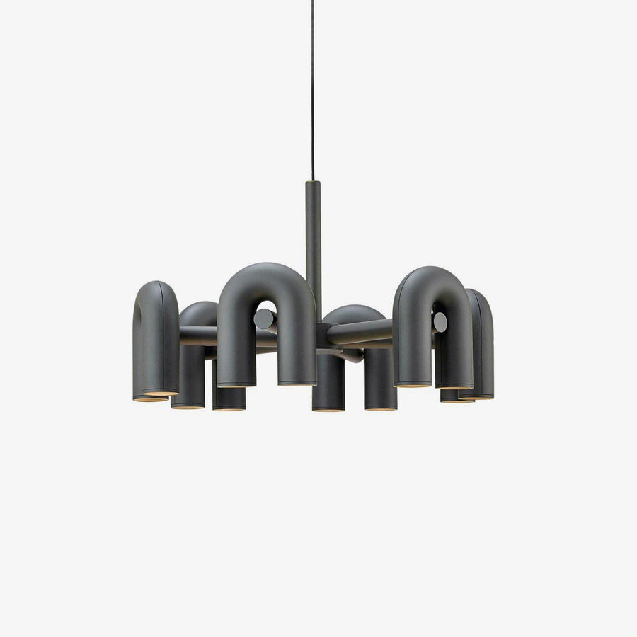 Chandelier with Colorful Glass Accents-Lighting > Chandeliers & Pendant Lights-casanuva-casanuva
