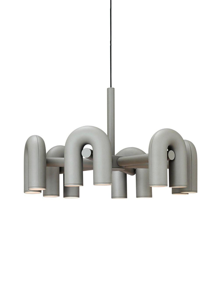 Chandelier with Colorful Glass Accents-Lighting > Chandeliers & Pendant Lights-casanuva-casanuva
