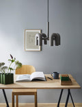 Chandelier with Colorful Glass Accents-Lighting > Chandeliers & Pendant Lights-casanuva-casanuva