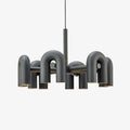 Chandelier with Colorful Glass Accents-Lighting > Chandeliers & Pendant Lights-casanuva-casanuva