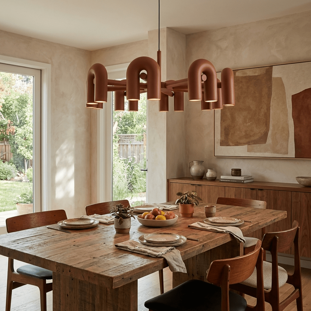 Chandelier with Colorful Glass Accents-Lighting > Chandeliers & Pendant Lights-casanuva-casanuva