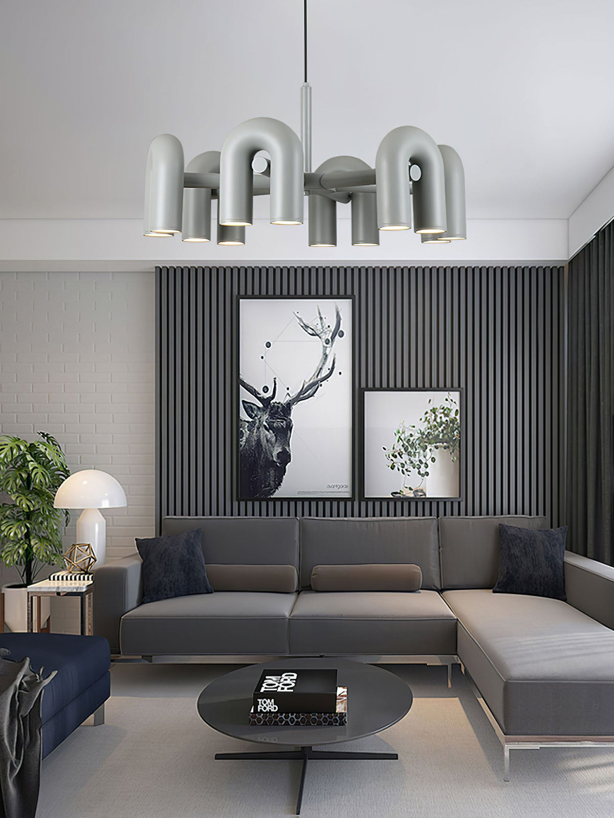 Chandelier with Colorful Glass Accents-Lighting > Chandeliers & Pendant Lights-casanuva-casanuva