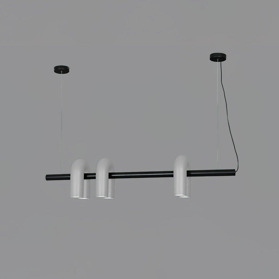 Chandelier with Colorful Glass Accents-Lighting > Chandeliers & Pendant Lights-casanuva-casanuva