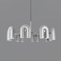 Chandelier with Colorful Glass Accents-Lighting > Chandeliers & Pendant Lights-casanuva-casanuva