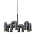 Chandelier with Colorful Glass Accents-Lighting > Chandeliers & Pendant Lights-casanuva-casanuva