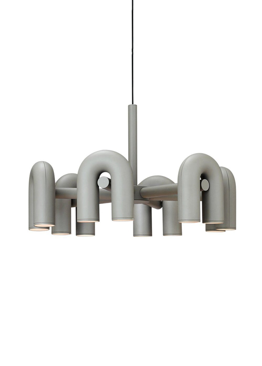 Chandelier with Colorful Glass Accents-Lighting > Chandeliers & Pendant Lights-casanuva-casanuva