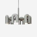 Chandelier with Colorful Glass Accents-Lighting > Chandeliers & Pendant Lights-casanuva-casanuva