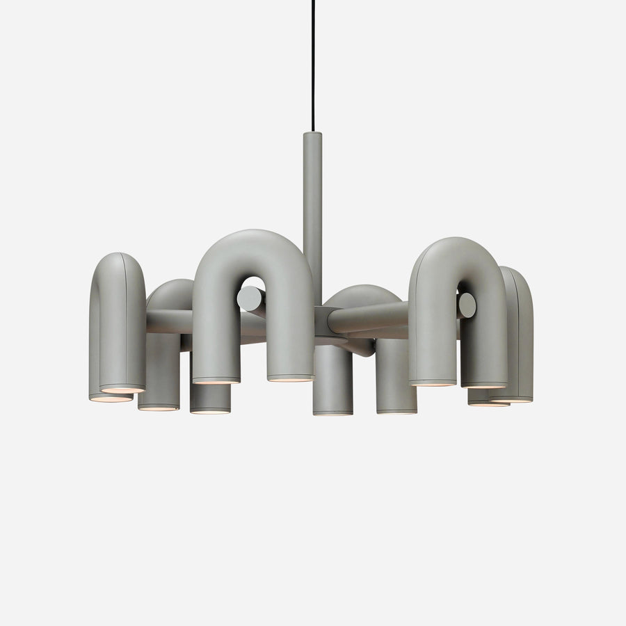 Chandelier with Colorful Glass Accents-Lighting > Chandeliers & Pendant Lights-casanuva-casanuva