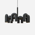 Chandelier with Colorful Glass Accents-Lighting > Chandeliers & Pendant Lights-casanuva-casanuva