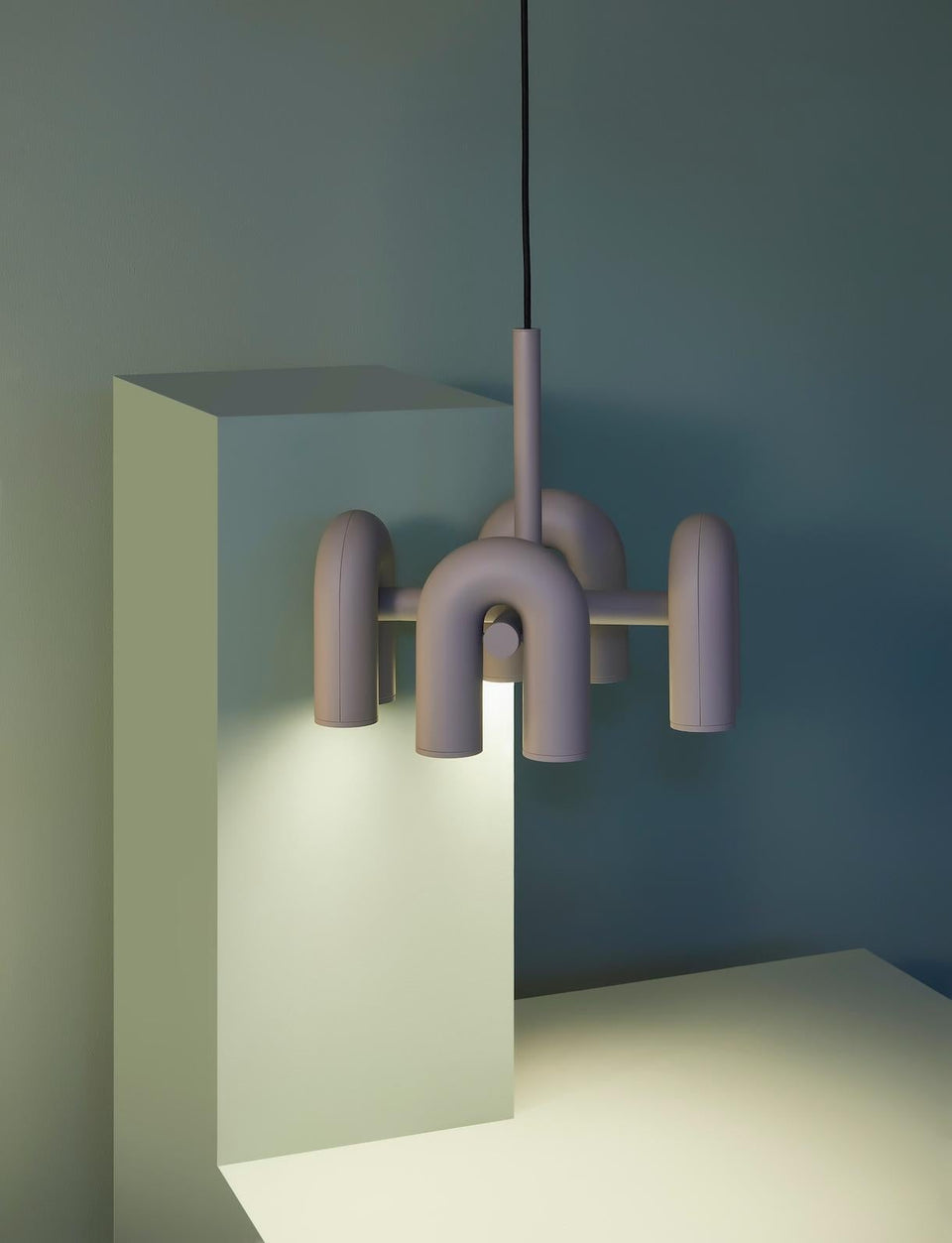 Chandelier with Colorful Glass Accents-Lighting > Chandeliers & Pendant Lights-casanuva-casanuva
