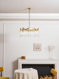 Chandelier with Crystal Accents-Lighting > Chandeliers & Pendant Lights-casanuva-casanuva