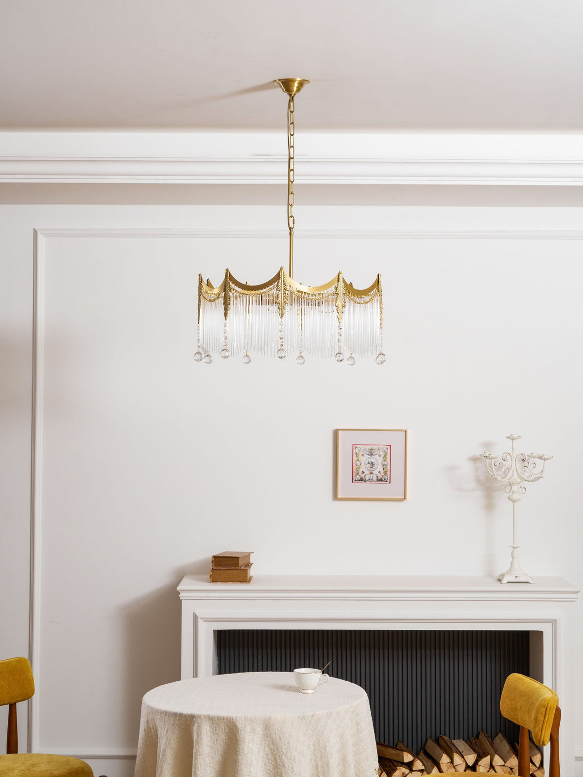 Chandelier with Crystal Accents-Lighting > Chandeliers & Pendant Lights-casanuva-casanuva
