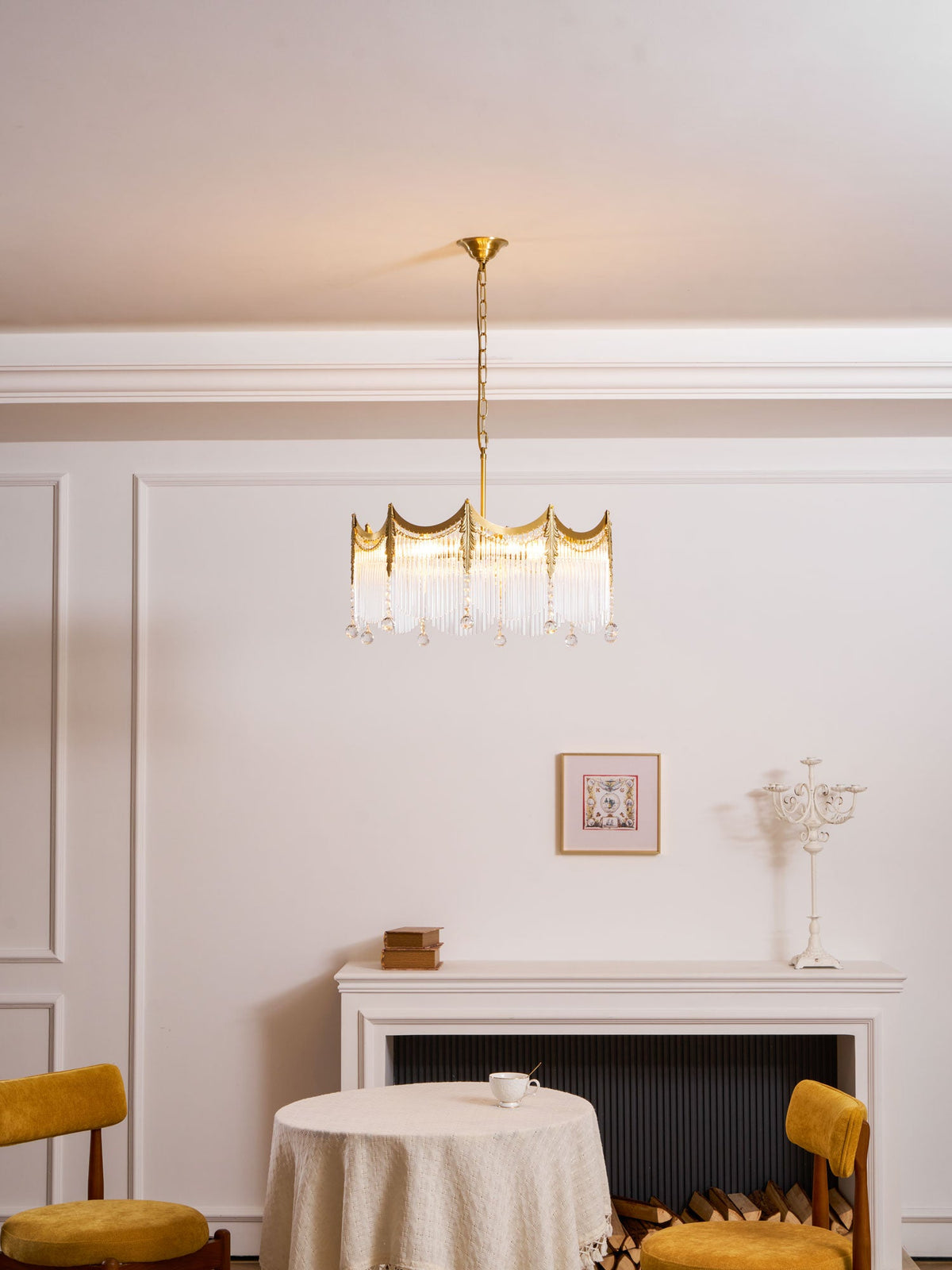 Chandelier with Crystal Accents-Lighting > Chandeliers & Pendant Lights-casanuva-casanuva