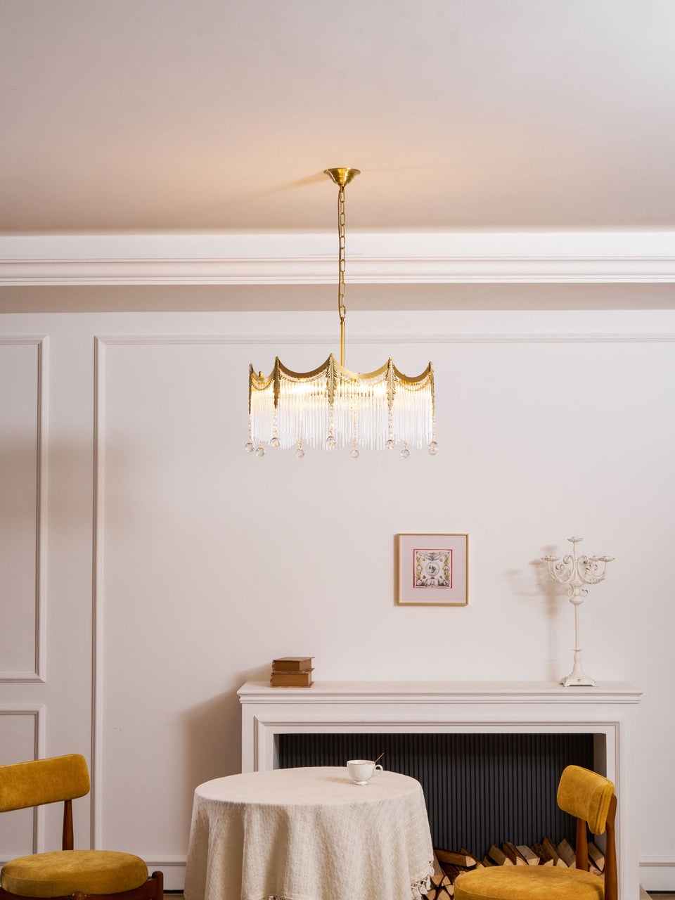 Chandelier with Crystal Accents-Lighting > Chandeliers & Pendant Lights-casanuva-casanuva