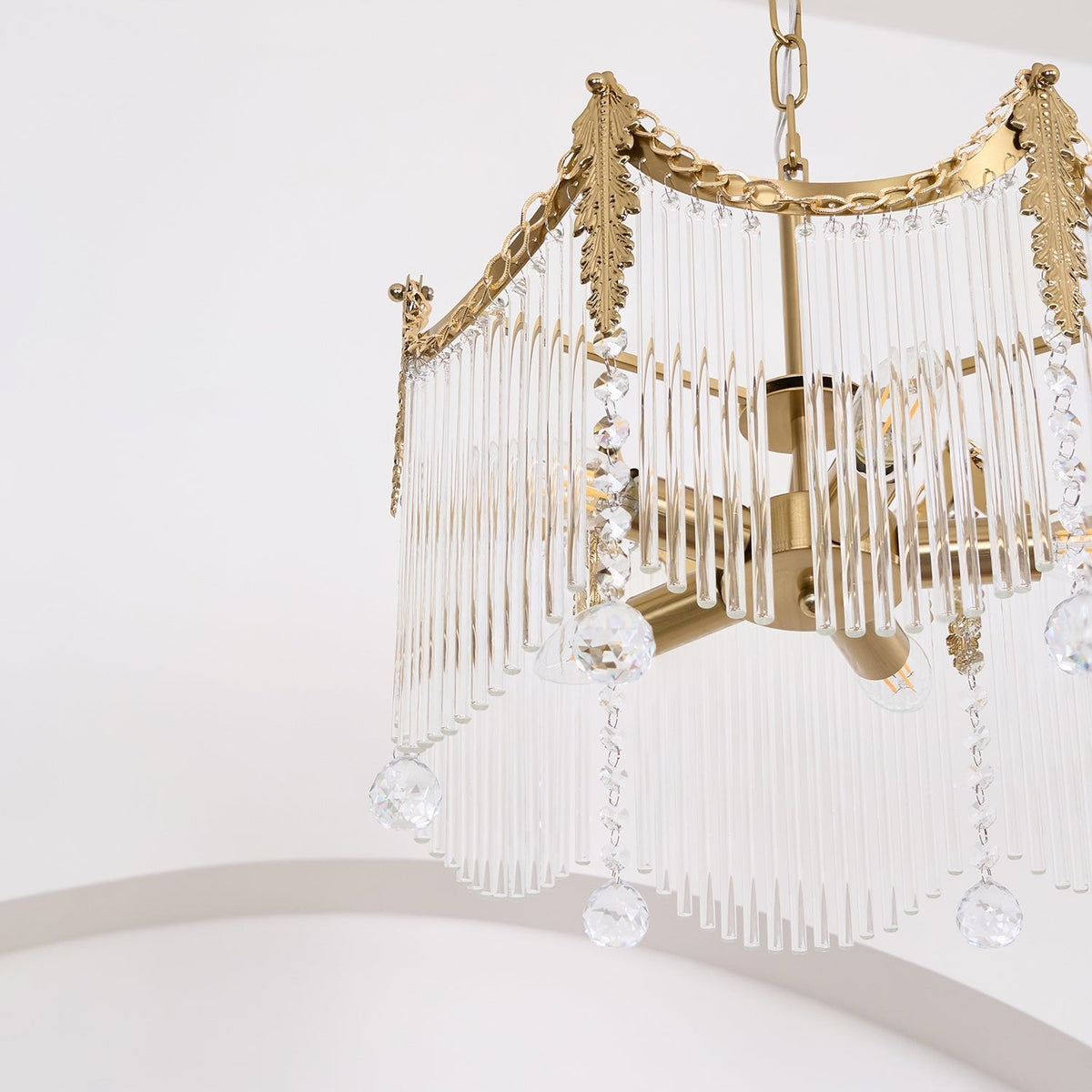 Chandelier with Crystal Accents-Lighting > Chandeliers & Pendant Lights-casanuva-casanuva