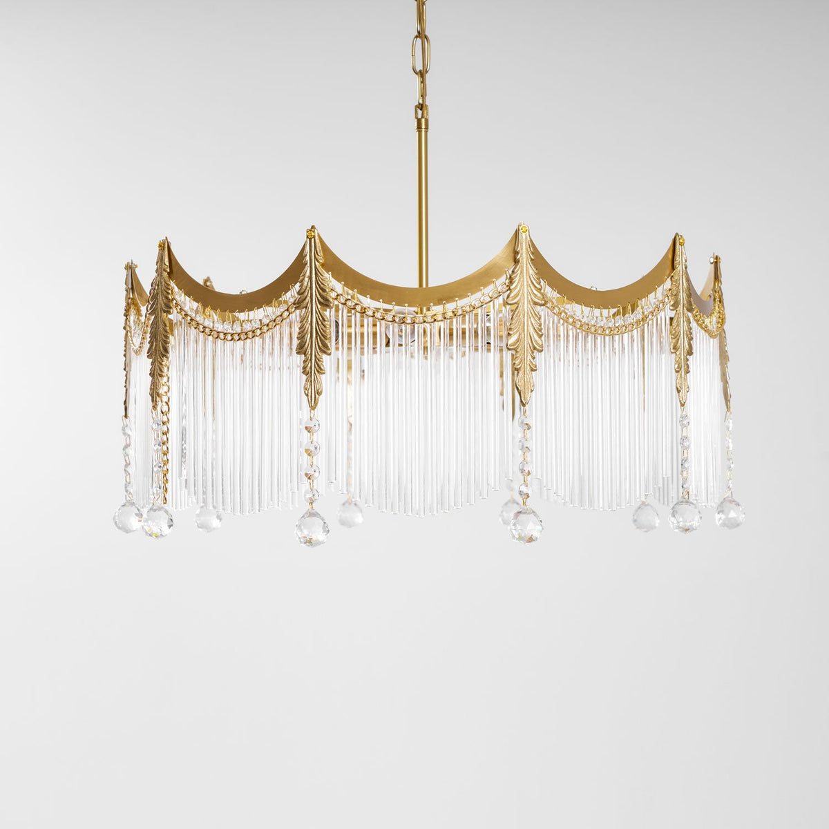 Chandelier with Crystal Accents-Lighting > Chandeliers & Pendant Lights-casanuva-casanuva
