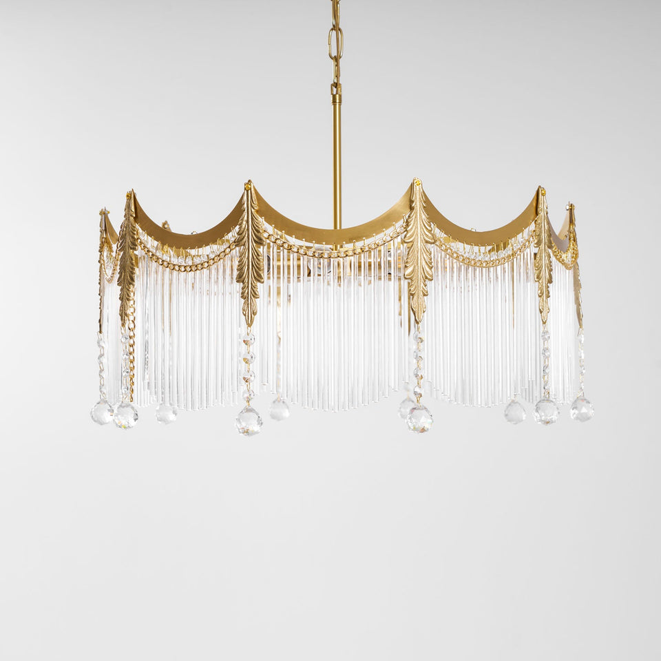 Chandelier with Crystal Accents-Lighting > Chandeliers & Pendant Lights-casanuva-casanuva