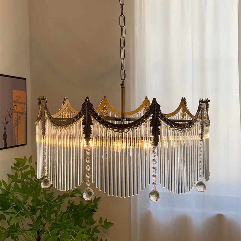 Chandelier with Crystal Accents-Lighting > Chandeliers & Pendant Lights-casanuva-casanuva