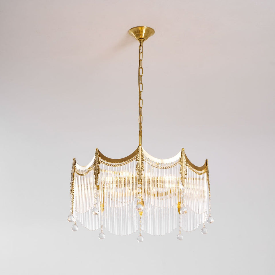 Chandelier with Crystal Accents-Lighting > Chandeliers & Pendant Lights-casanuva-casanuva