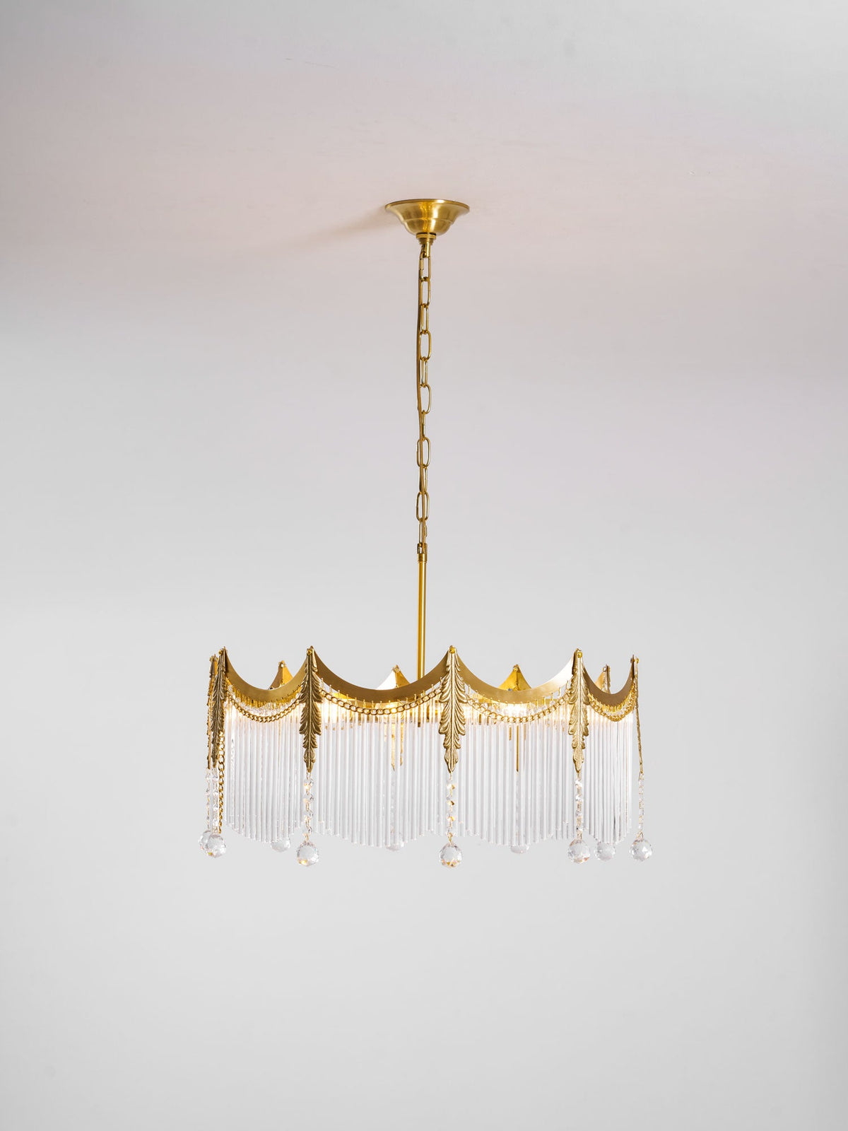 Chandelier with Crystal Accents-Lighting > Chandeliers & Pendant Lights-casanuva-casanuva