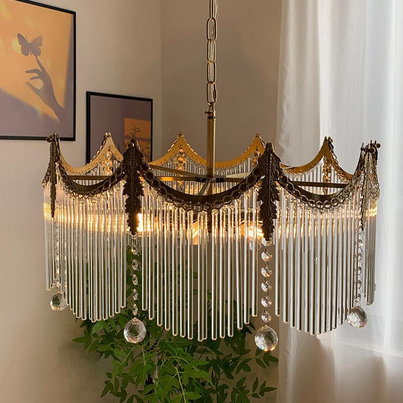 Chandelier with Crystal Accents-Lighting > Chandeliers & Pendant Lights-casanuva-casanuva