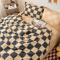 Checkered Bedding Set 3 Piece-Bedding & Bath > Bedding Sets-casanuva-casanuva