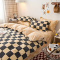 Checkered Bedding Set 3 Piece-Bedding & Bath > Bedding Sets-casanuva-casanuva