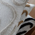 Chenille Decorative Cushion Geometric Design Soft Fabric 45x45 cm-Covers & Textiles > Throw Pillows-casanuva-casanuva
