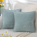 Chenille Decorative Cushion Super Soft 40-60 cm-Covers & Textiles > Throw Pillows-casanuva-Sky Blue-40x40cm-casanuva