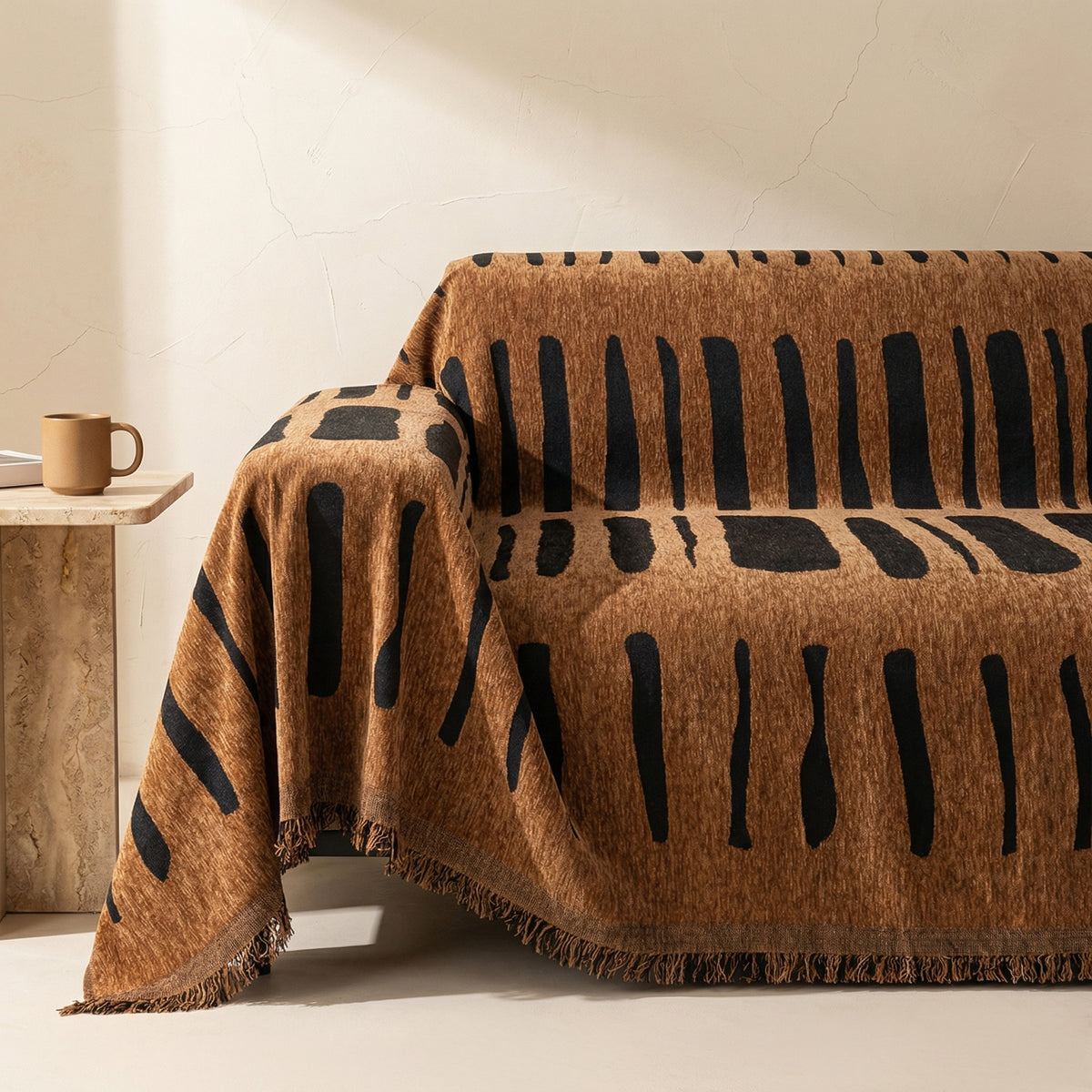 Chenille Tribal Geometric Sofa Cover-Covers & Textiles > Sofa Covers-casanuva-casanuva