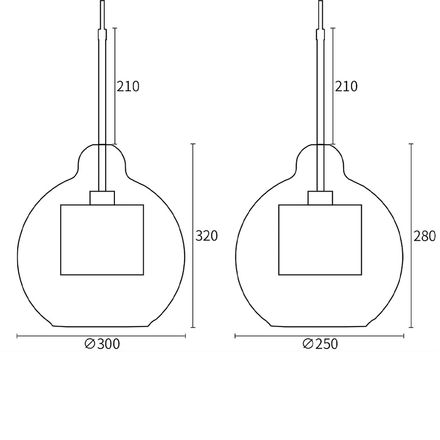 Chiswick Glass Pendant Light Modern Design-Lighting > Pendant Lights-casanuva-casanuva