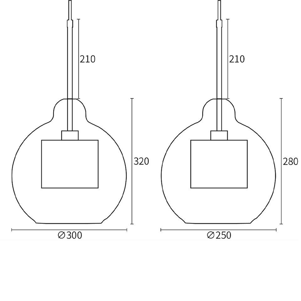 Chiswick Glass Pendant Light Modern Design-Lighting > Pendant Lights-casanuva-casanuva
