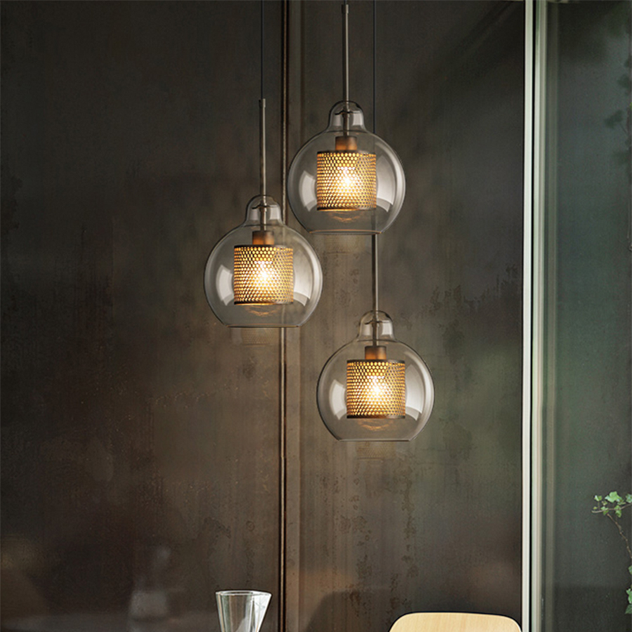 Chiswick Glass Pendant Light Modern Design-Lighting > Pendant Lights-casanuva-B(Pear)-D25*H32cm-Gold-casanuva