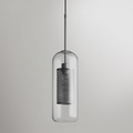 Chiswick Glass Pendant Light Modern Design-Lighting > Pendant Lights-casanuva-C(Capsule)-D12*H30cm-Silver-casanuva