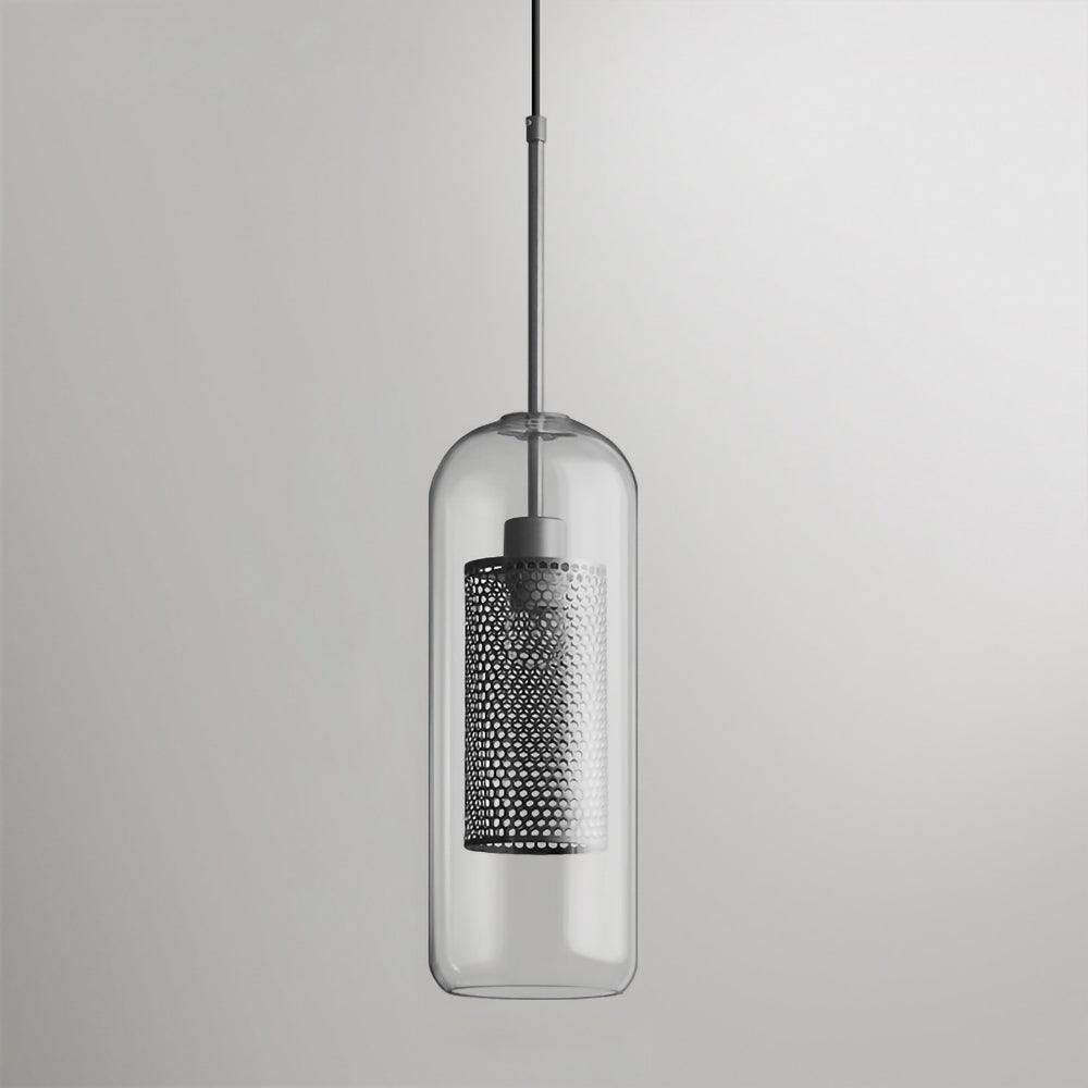 Chiswick Glass Pendant Light Modern Design-Lighting > Pendant Lights-casanuva-C(Capsule)-D12*H30cm-Silver-casanuva