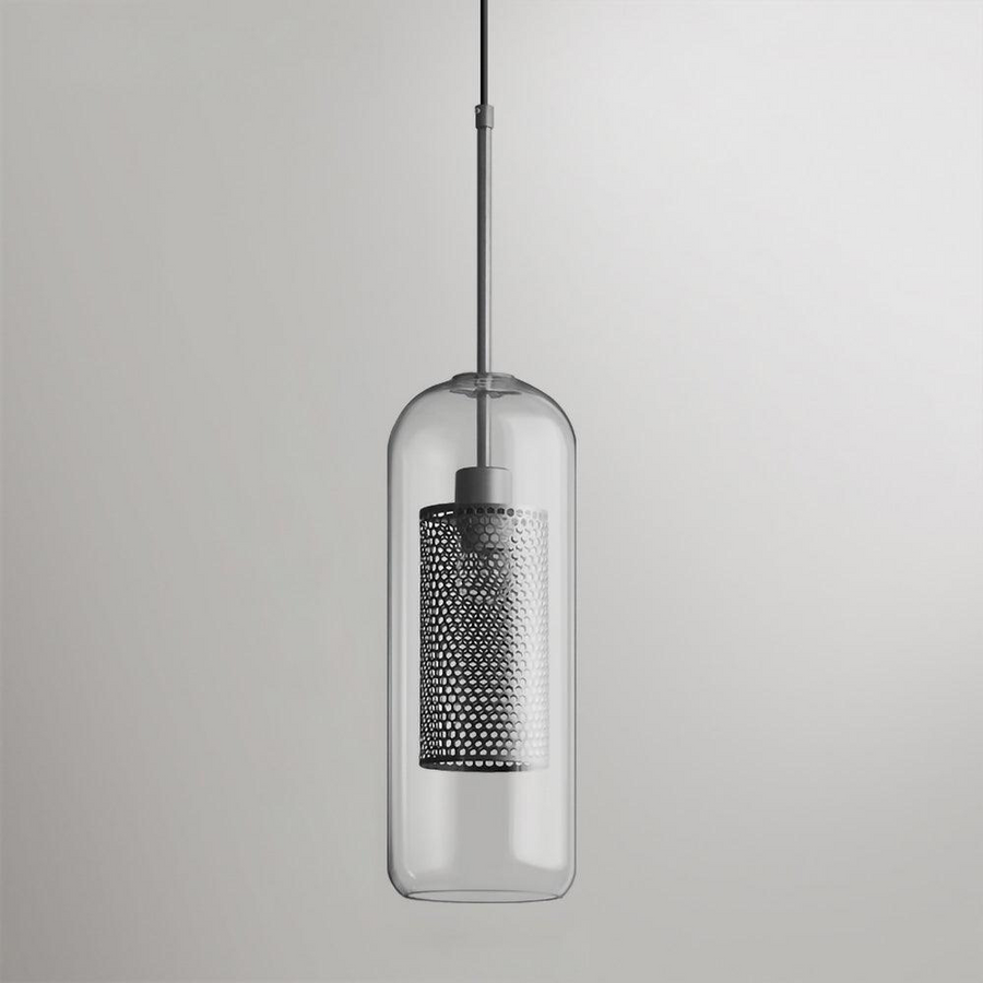 Chiswick Glass Pendant Light Modern Design-Lighting > Pendant Lights-casanuva-C(Capsule)-D12*H30cm-Silver-casanuva