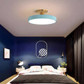 Circular LED Semi Flush Mount Ceiling Light for Bedroom-Lighting > Ceiling Lights-casanuva-Blue-D50cm*H13cm-36W-White Light-casanuva