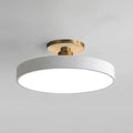 Circular LED Semi Flush Mount Ceiling Light for Bedroom-Lighting > Ceiling Lights-casanuva-White-D30cm*H13cm-16W-White Light-casanuva