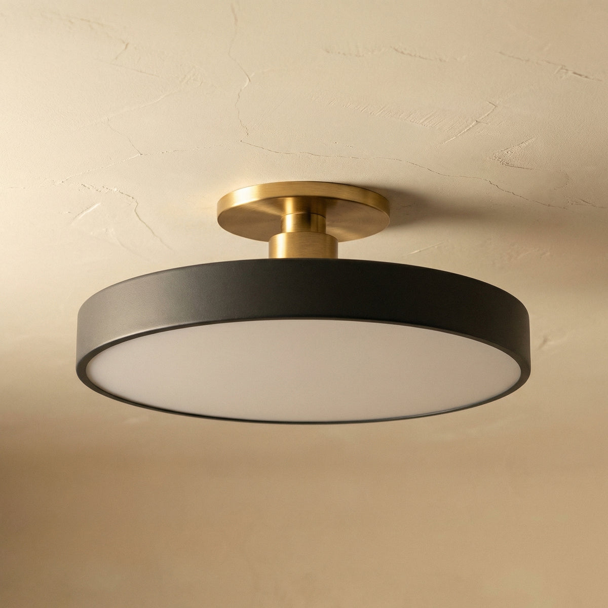 Circular LED Semi Flush Mount Ceiling Light for Bedroom-Lighting > Ceiling Lights-casanuva-casanuva