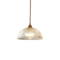 Clear Glass Dome Pendant Light 1-Light Fixture-Lighting > Pendant Lights-casanuva-casanuva