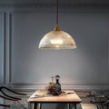 Clear Glass Dome Pendant Light 1-Light Fixture-Lighting > Pendant Lights-casanuva-14.96"/38CM-100V-120V-casanuva