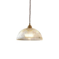 Clear Glass Dome Pendant Light 1-Light Fixture-Lighting > Pendant Lights-casanuva-casanuva