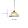 Clear Glass Dome Pendant Light 1-Light Fixture-Lighting > Pendant Lights-casanuva-casanuva
