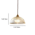 Clear Glass Dome Pendant Light 1-Light Fixture-Lighting > Pendant Lights-casanuva-casanuva